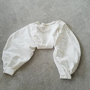 Urban outfitters crop balloon sleeve